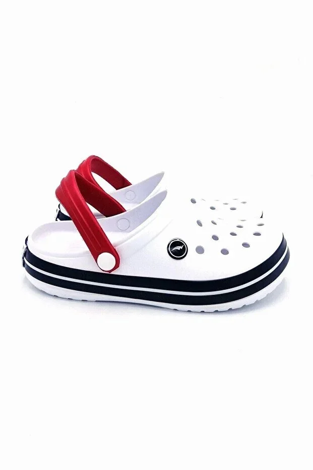 Akınal Bella Women's White Red Sabo Hospital Doctor Nurse Slippers E195.Z