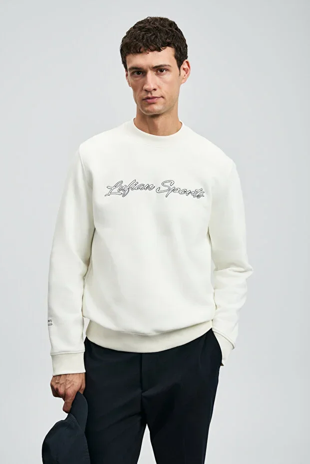 Loved Men's Sweatshirt Broken White