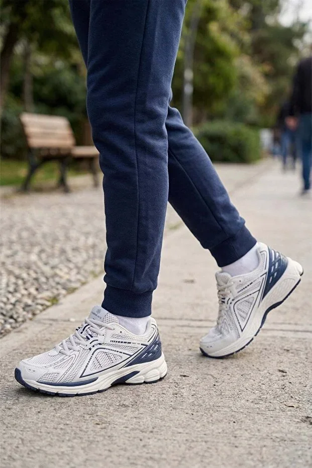 Hammer Jack Men's Sneaker Shoes White-Navy 101-25028-M