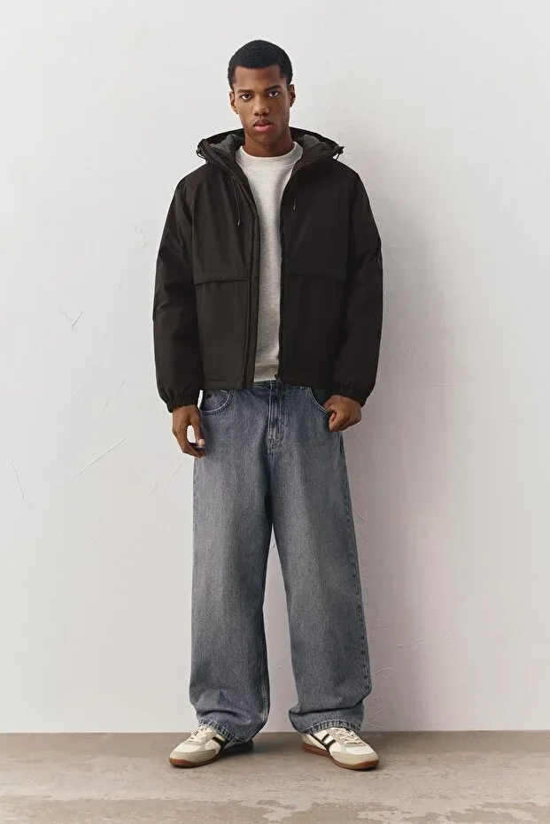 Hooded puffer jacket
