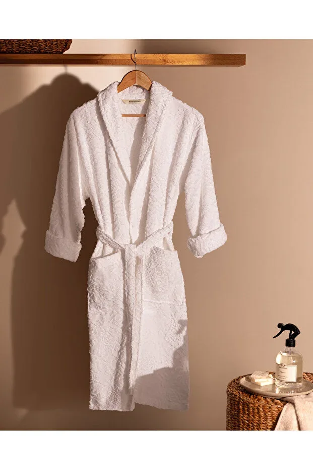 Roesia Şalyaka Women's 100% Cotton Bathrobe