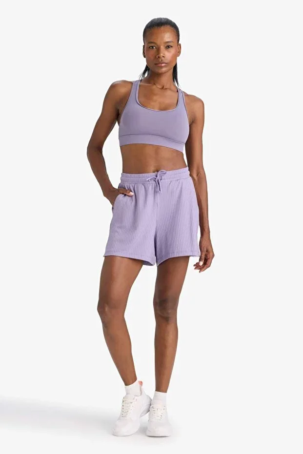 Standard Fit Athletic Short Ribbed Hem Short F6898AX25SM