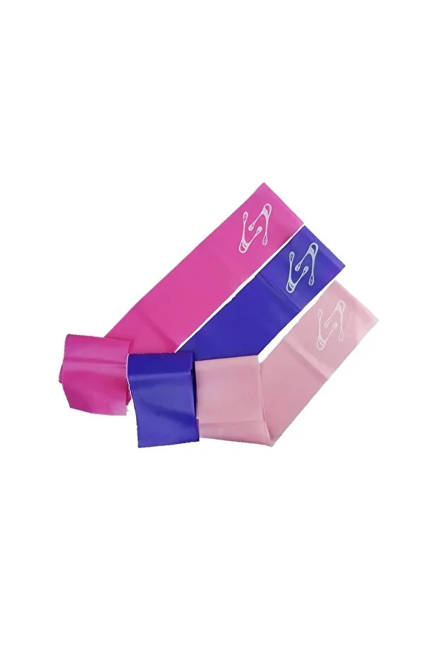 TPE Resistance Band Pilates Band 3 Piece Set Open End