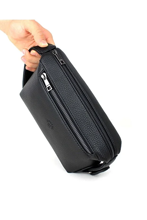 Men's Black Color Handbag Luxury Travel Daily Portfolio Bag Handbag