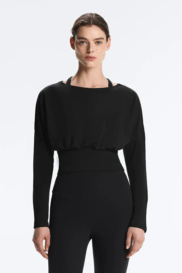 Oysho Cotton blend slim fit t-shirt