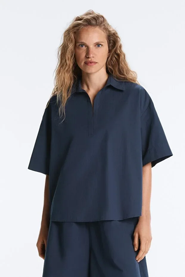 Oysho 100% Cotton Polo Shirt