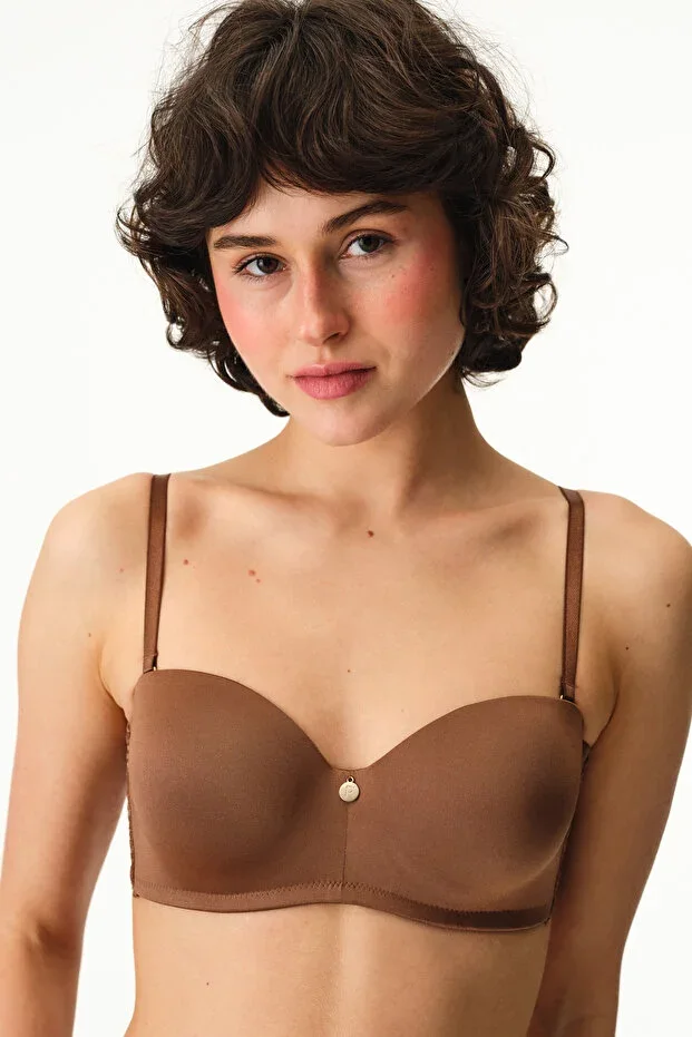 Brown Lotus Essentials Underwired Bra