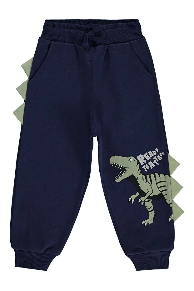 Trex Ready Attack Printed 2-5 Years Sweatpants - Navy Blue 2-3 Years