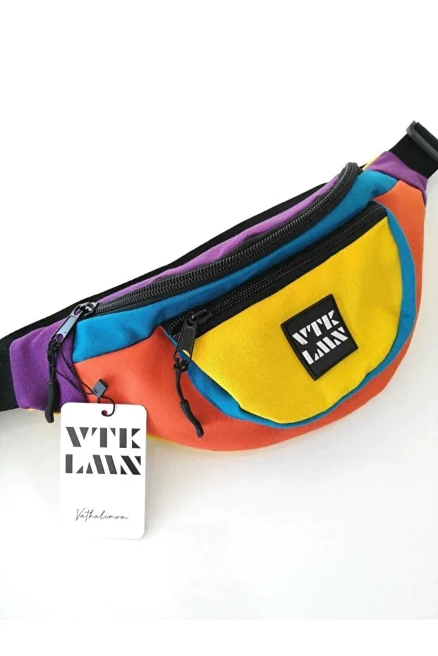 Unisex Color Shoulder and Waist Bag