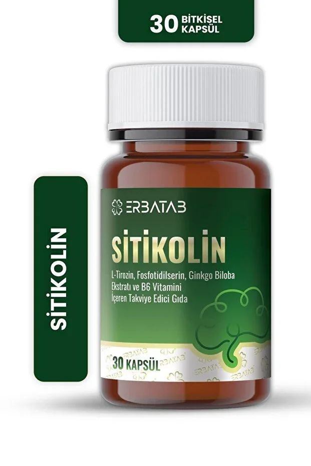 Sitikolin – Supplement Containing L-Tyrosine, Phosphatidylserine, Ginkgo Biloba Extract, and Vitamin B6