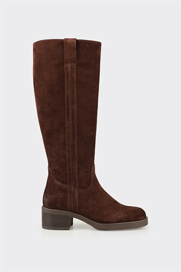 Brown Leather Women's Boots