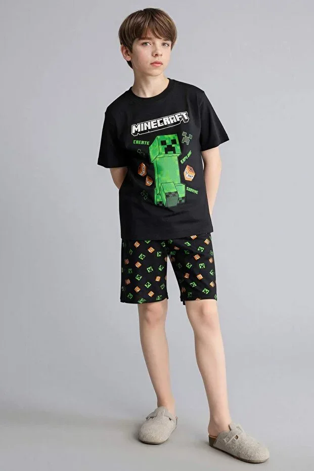 100% Cotton Regular Fit 2-Piece Pajama Set Shorts T-shirt Girl Child H0371A826SM