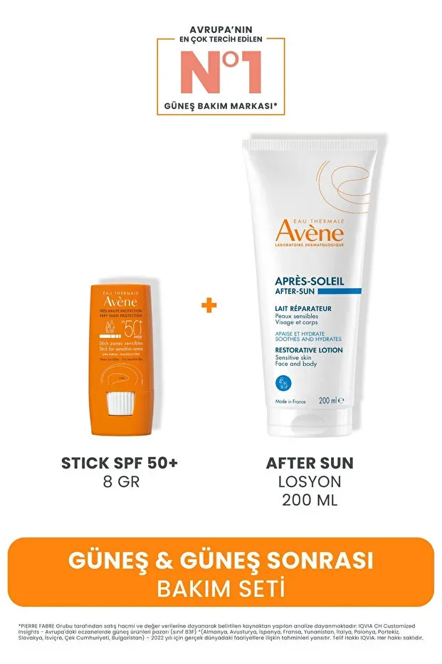 Sun & After Sun Care Set (Stick Spf 50+ 8 GR + After Sun Lotion 200 ML)