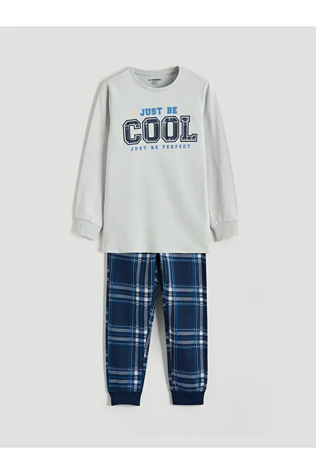 Bicycle Collar Printed Boys Pajamas