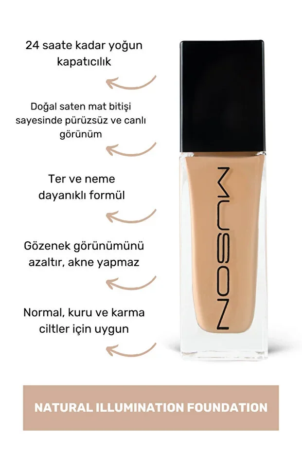 Natural Illumination Foundation - Light. 30 ml