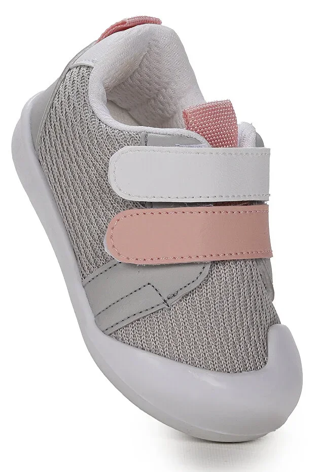 Textile First Step Velcro Girl Baby Sneakers