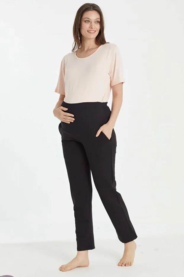 Black Maternity Sweatpants