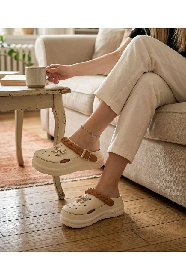 High Sole EVA Clog Suitable for Hospital, Garden, Pool, Daily Use Slippers