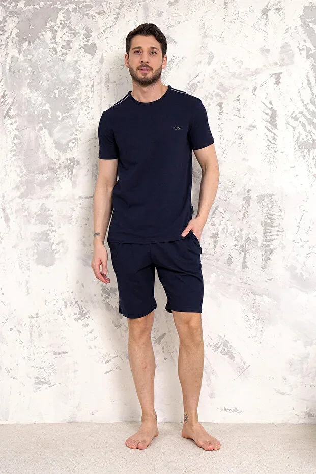 D'S Damat Maschio Cotton Shorts Set NAVY