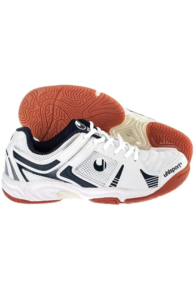 Unisex White Volleyball Indoor Shoes