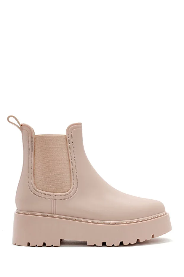 Women's Beige Thick-Soled Rain Boots 24WFE4750PV