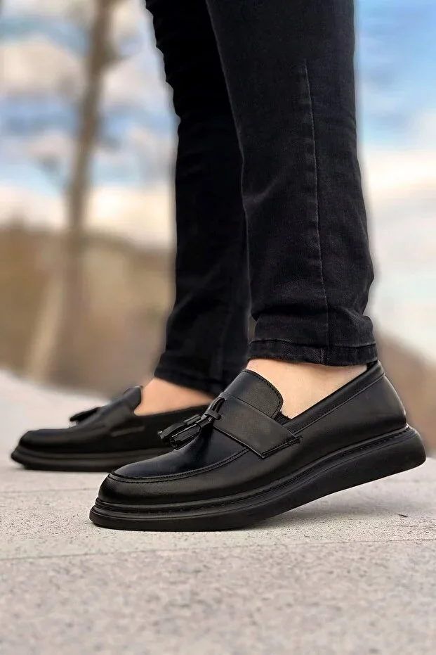 Black Tassel Men's Classic Shoes