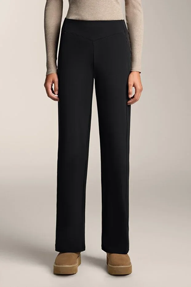 Oysho Warm High Waisted Straight Leg Trousers