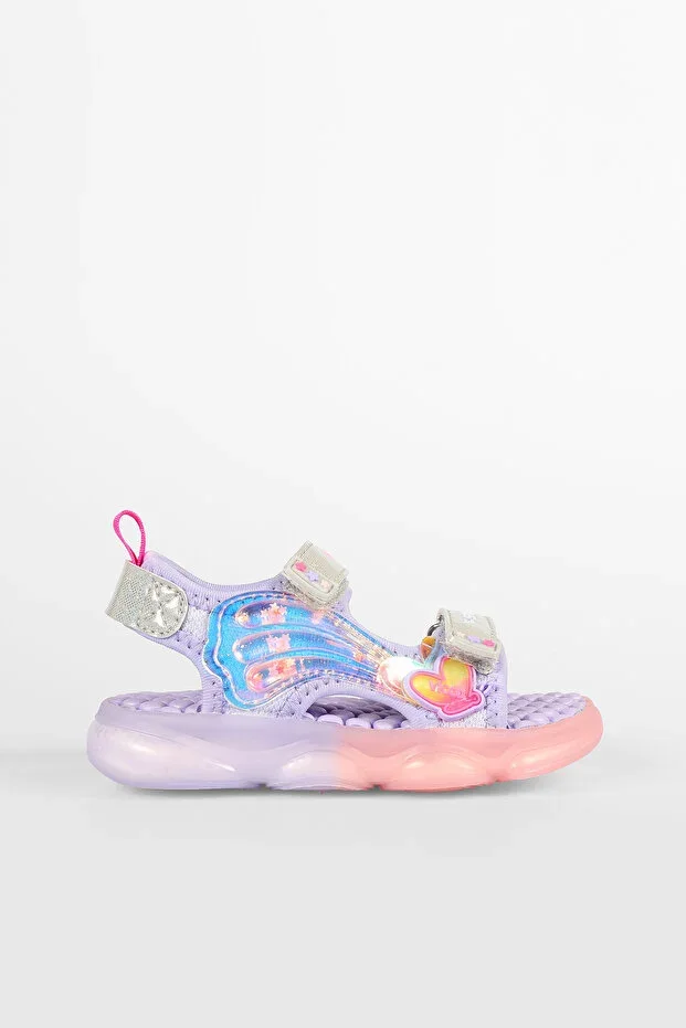 Light-Up Girls' Preschool Lilac Sandal