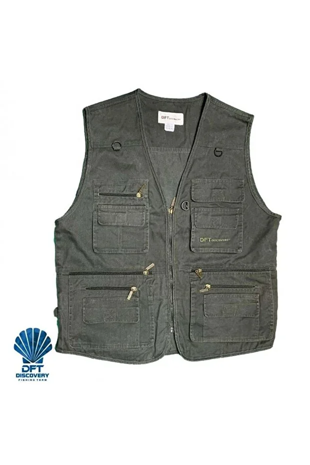 DFT Discovery Multi-Pocket Vest - Green - XL