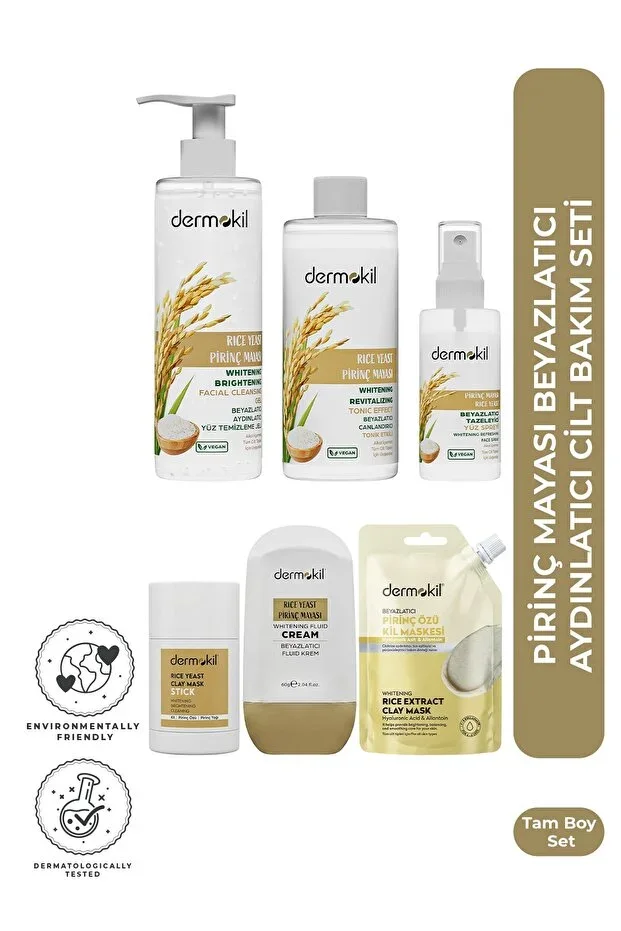 Rice Yeast Whitening Brightening Skincare Set