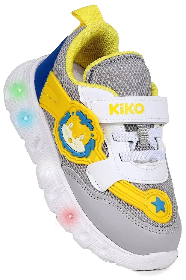 Puff Velcro Light-Up Faylon Sole Baby Boy Sneakers
