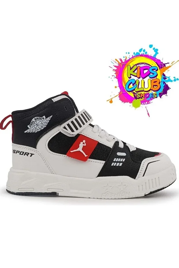 KCMN High-Top Lightweight Kids Sports Shoes RED