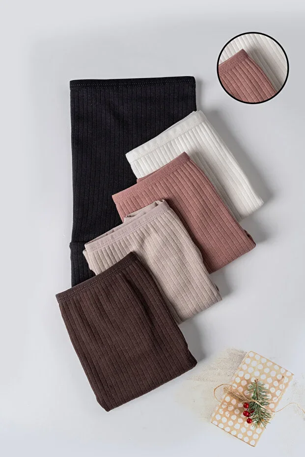Women's 5-Pack Ribbed Cotton Panties
