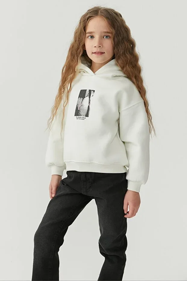 Girls Hooded Sweatshirt Top