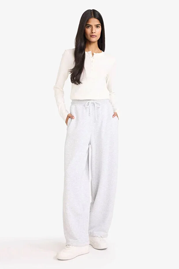 Balloon Fit Belted Wide Leg Sweatpants G8079AX26SP