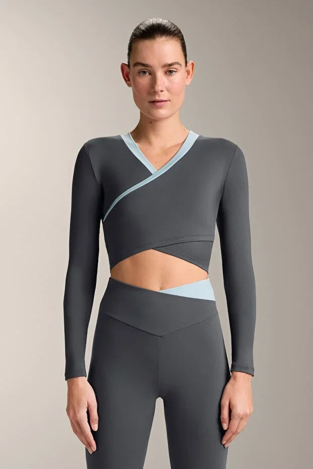 Oysho Long sleeve contrast Comfortlux Tank top
