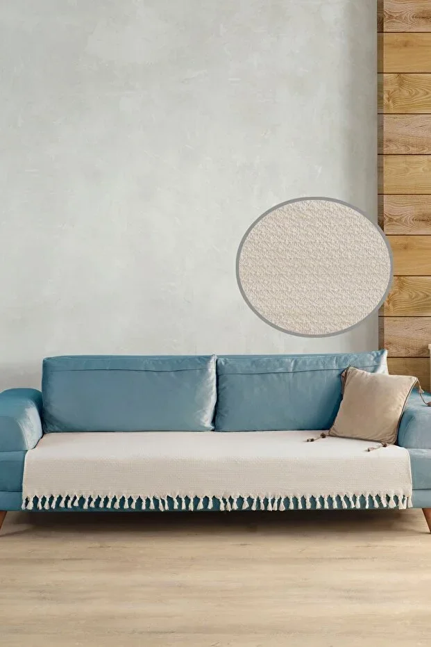 Star Sofa Cover Ekru 115x200
