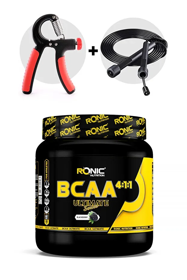 Bcaa Ultimate 4.1.1 800 G (Blackberry Flavored) With Free Hand Gripper And Jump Rope