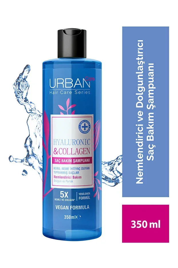 Hyaluronic & Collagen Hacim Veren Saç Bakım Şampuanı-350 ml-vegan -Ekstra Dolgunlaştırıcı
