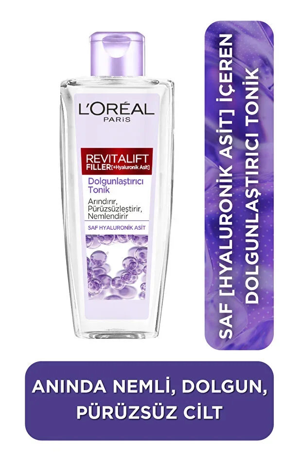 L'Oreal Paris Revitalift Filler Plumping Toner 200ml - Hyaluronic Acid