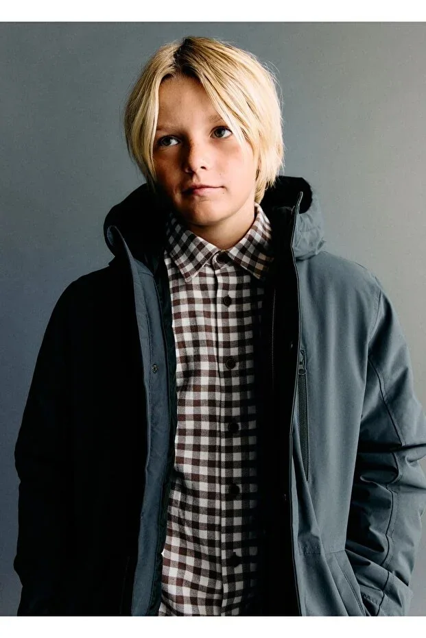 Quilted anorak with pockets