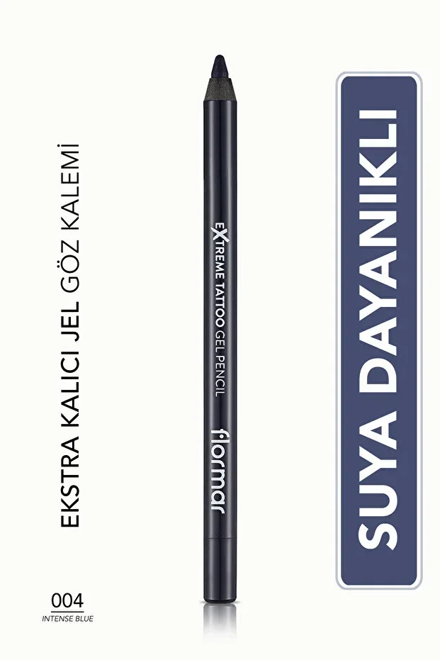 Matte Permanent Eyeliner (BLUE) - Extreme Tattoo Gel Pencil - 004 Intense Blue - 8682536028868