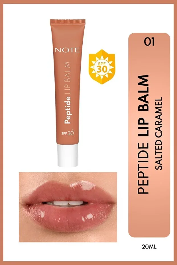 Peptide Lip Balm SPF 30 Moisturizing and Shining Tinted Lip Balm - 01 Salted Caramel