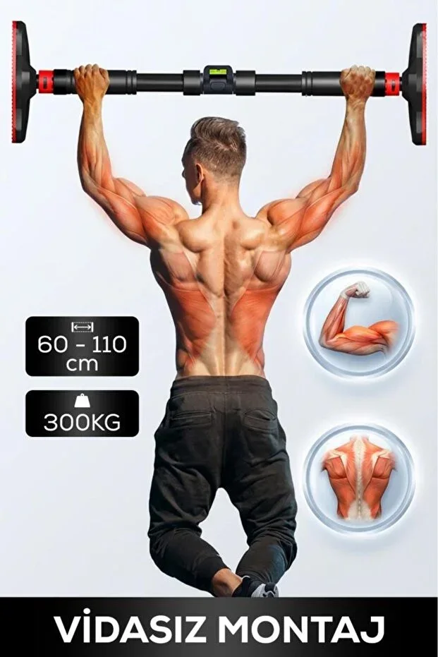 Adjustable Door Pull-up Bar with 300 KG Load Capacity 60–110 cm