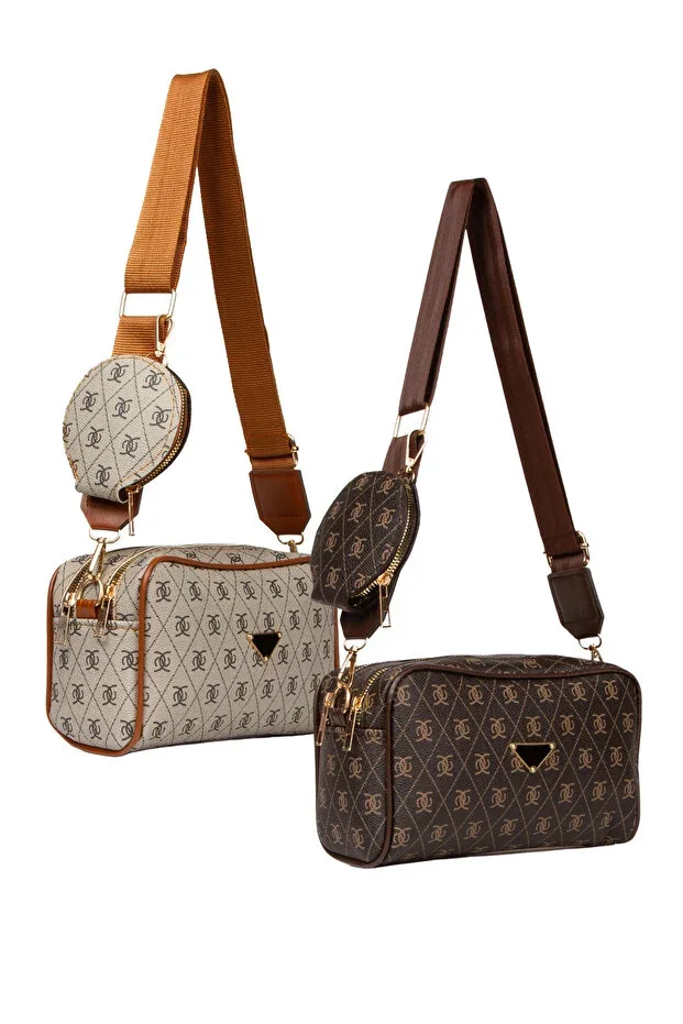 Women's Patterned Crossbody Shoulder Bag 2-Piece Set (2 pcs)