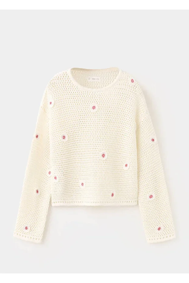 MANGO Kids Sweater .-- peony
