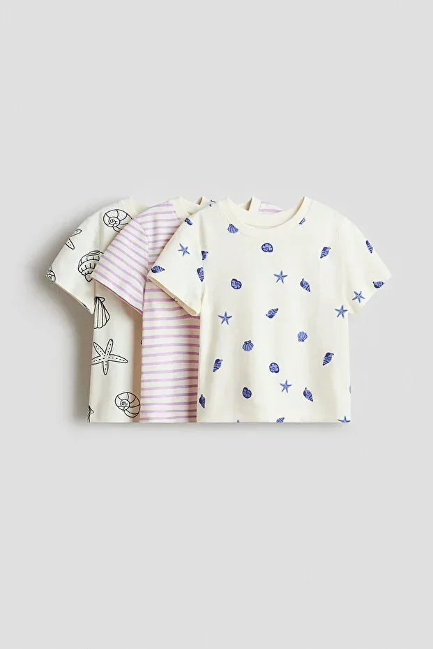 3-Piece Printed T-Shirt