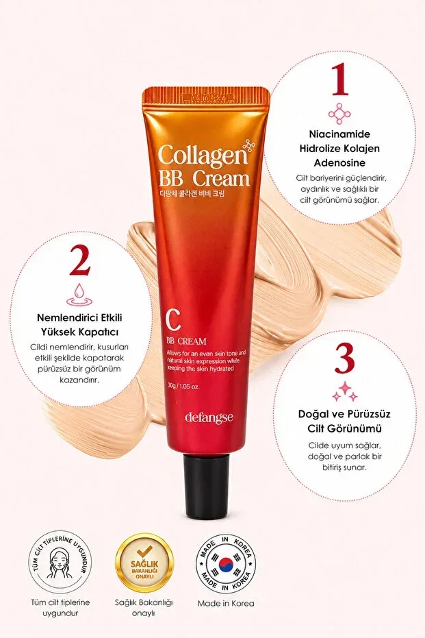 Collagen BB Cream – Intense Moisture & Natural Look Effect BB Cream Offering Perfect Coverage