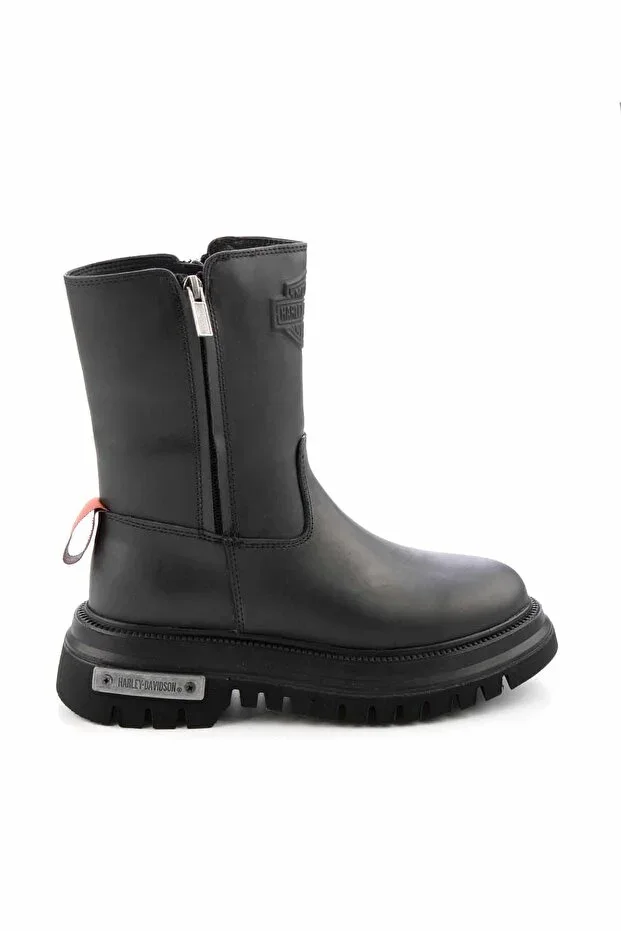 Black Leather Women's Boot & Bootie HD0777002603