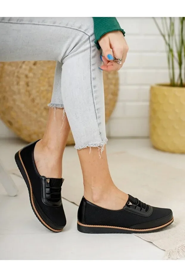 WOMEN'S ORTHOPEDIC COMFORTABLE BLACK DAILY BABET SHOES
